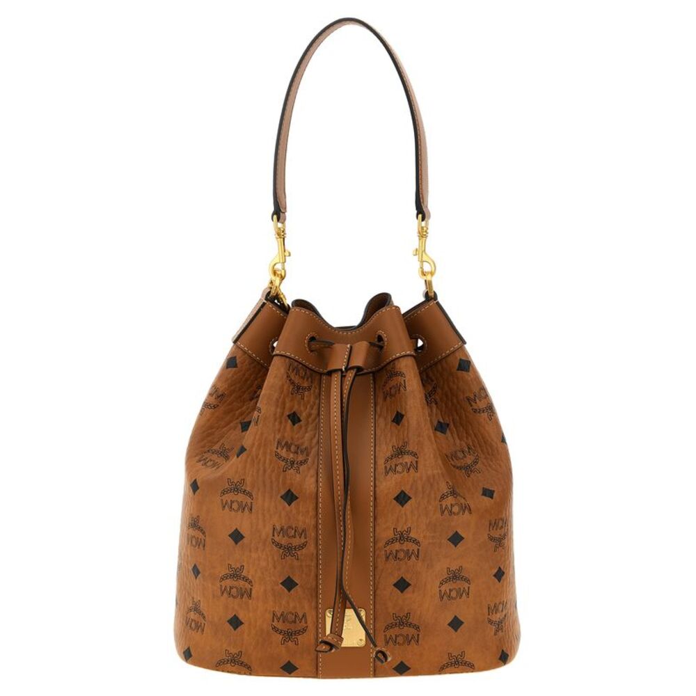 MCM Brown Polyethylene Shoulder Women's Bag